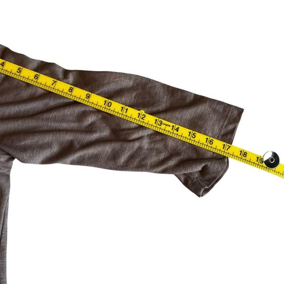 Monroe and Main Women’s Plus Size Contemporary Drapy Shimmer Top Tan Size 2X - Picture 8 of 8